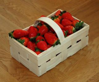 Tölle Handelskontor Holzspankörbchen Erdbeeren